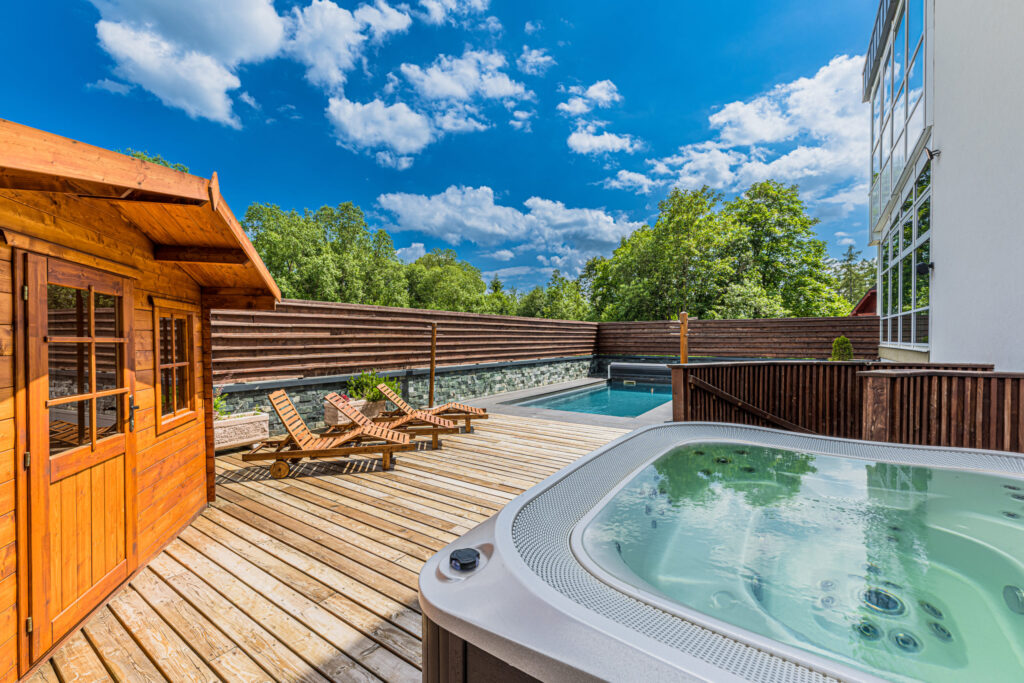 Fotografia vonkajšieho wellness
